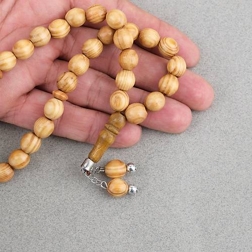 �am A�ac� K�re Kesim 10mm Tesbih A��k Kahverengi