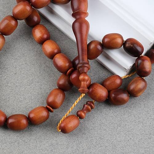 Gergedan A�ac� Usta ��i �mzal� Yumurta Kesim 10x13mm Tesbih