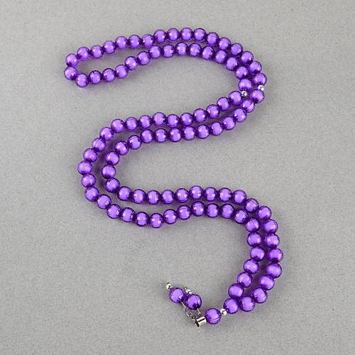 Monomer 99luk K�re Kesim 9mm Namaz Tesbihi Mor
