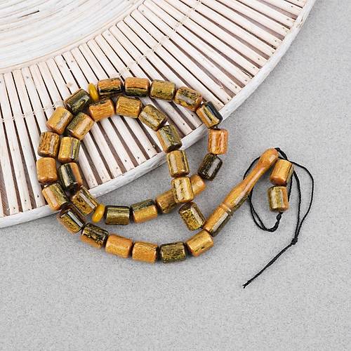 Galalit Sedefli Kaps�l Kesim 8x11mm Tesbih - P�sk�ls�z