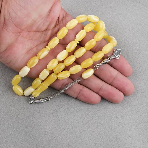 Beyrut Damla Alpaka Pskl Tombul Beyzi Kesim 8x14mm Tesbih