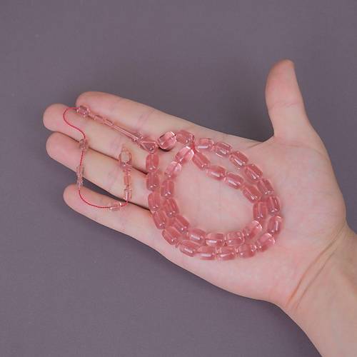 �brahim Atasever Usta ��i �mzal� Alman Katalin Kaps�l Kesim 9x12mm Tesbih - G�l Kurusu