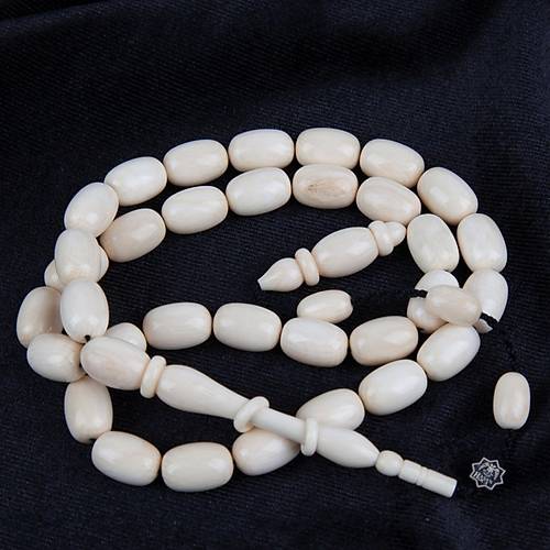 Mamut Dii (Tusk) Bademi Kesim 8x12mm Tesbih
