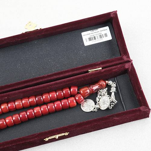 S�kma Kehribar Alpaka P�sk�l Tekerlek Kesim 13x9.5mm Tesbih