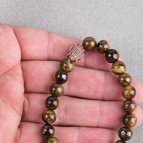 Kaplang�z� Alpaka p�sk�ll� K�re Kesim 8.5mm Tesbih ve Bileklik Seti