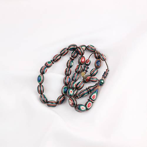 Kafur A�ac� Usta ��i �mzal� Beyzi Kesim 12x14mm Tesbih