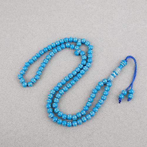 Hac Umre Hediyelik Tal 99luk 7mm Tesbih - Mavi