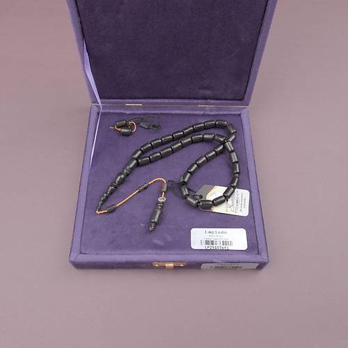 Black Wood Usta ��i �mzal� Kaps�l Kesim 8x12mm Tesbih