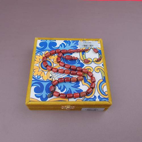 K�rm�z� Sandal A�ac� Usta ��i �mzal� Kaps�l Kesim 10x13mm Tesbih