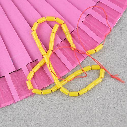 U�ak Cam� Kesme Kesim 4x8mm Tesbih - Sar�