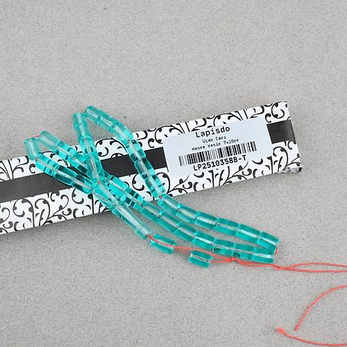 U�ak Cam� Kesme Kesim 7x10mm Tesbih P�sk�ls�z Su Ye�ili