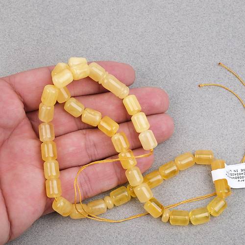 Kaya Damla Kehribar -Balt�k Kaps�l Kesim 8x10mm Tesbih