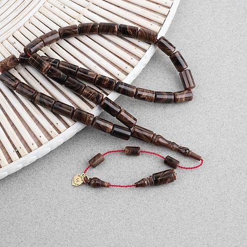 Kadim Katalin �ekoslovak Eski Obje Usta ��i �mzal� Kesme Kesim 7x11mm Tesbih