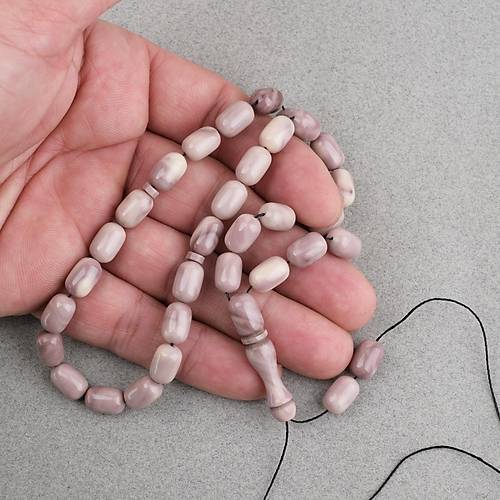 S�kma Kehribar Kaps�l Kesim 7x11mm Tesbih P�sk�ls�z