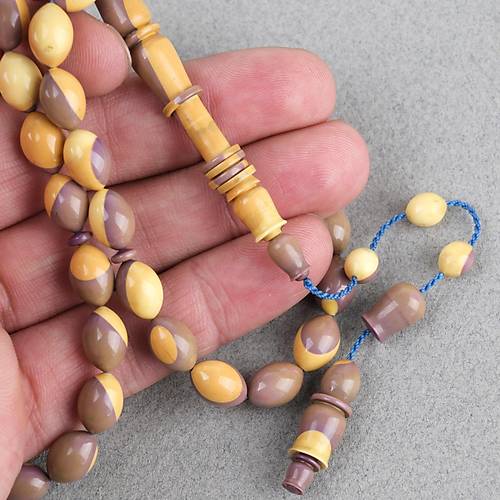 Eski Bowling Topu Obje  D�nem Usta ��i Kaps�l Kesim 7.5x11mm Tesbih