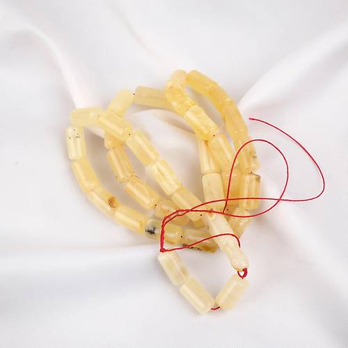 Rus Kaya Damla Kehribar Kesme Kesim 8.5x16mm Tesbih