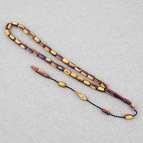 Kafur A�ac� Bilekboy Kaps�l Kesim 4.5x7.5mm Tesbih Sar�-Mor