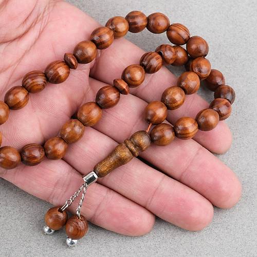 �am A�ac� K�re Kesim 10mm Tesbih Koyu Kahverengi