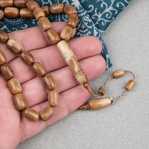 Kuka Ger�ek Do�al Lapisdo �mzal� Kaps�l Kesim 8x12.5mm Tesbih