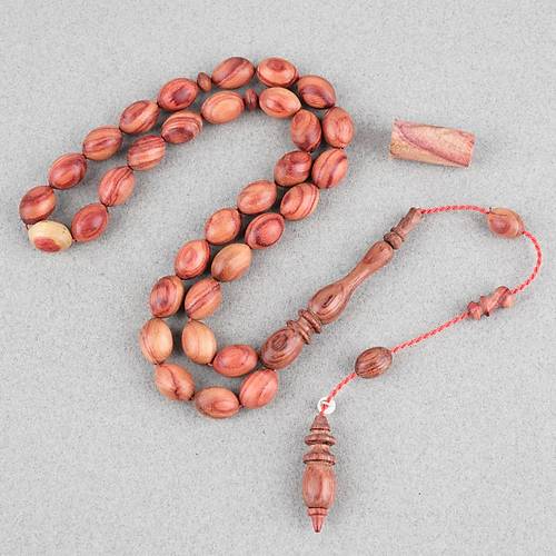 Japon Kiraz A�ac� Habbe Kamerun G�l� �mame Beyzi Kesim 9.5x14mm Tesbih