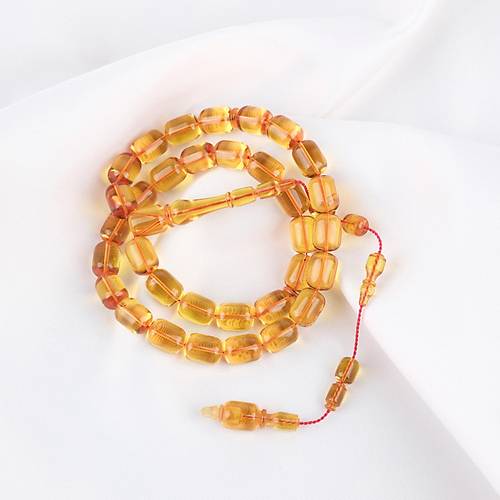 Alman Katalin Usta ��i Kaps�l Kesim 8x11.5mm Tesbih -Sar�