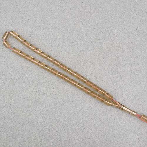 U�ak Cam� Kesme Kesim 7x10mm Tesbih P�sk�ls�z A��k Kahverengi