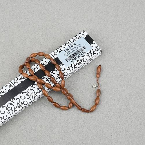 Kuka Ger�ek Do�al Lapisdo �mzal� Arpa Kesim 5x11mm Tesbih