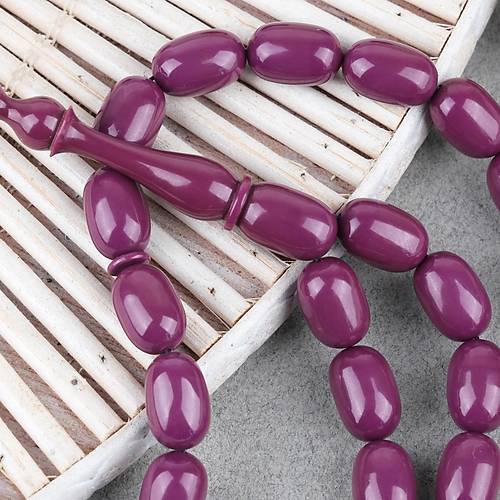 Eski Bowling Topu Obje  D�nem Usta ��i �mzal� Kaps�l Kesim 8x12mm Tesbih