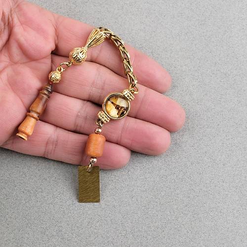 Gergedan A�ac� Usta ��i �mzal� De�i�en �mameli Kaps�l Kesim 9x12mm Tesbih