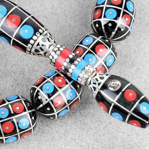Erzurum Oltu 925Ayar Gm lemeli Nakka mame Gm Pskl Kapsl Kesim 13x15mm Tesbih