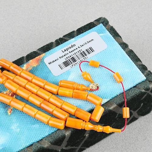 Miskevi Katalin Usta ��i �mzal� Kesme Kesim 6.5x10.5mm Tesbih