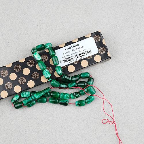 S�kma Kehribar Kaps�l Kesim 7x11mm Tesbih P�sk�ls�z