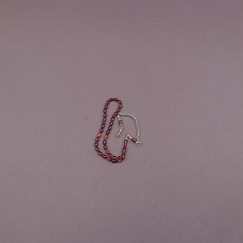 S�kma Kehribar Bilek Boy Beyzi Kesim 4x6mm Sallama Tesbih