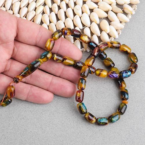 Arizona Katalin Kaps�l Kesim 8x12mm Tesbih (P�sk�ls�z) - Sedefli