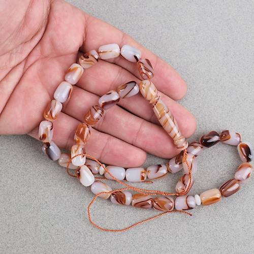 Arizona Katalin Kaps�l Kesim 8x12mm Tesbih (P�sk�ls�z) - Kahverengi