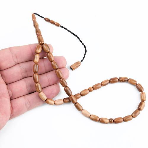 Hediyelik �zel Kutusunda Kahverengi P�sk�ll� Kuka Tesbih