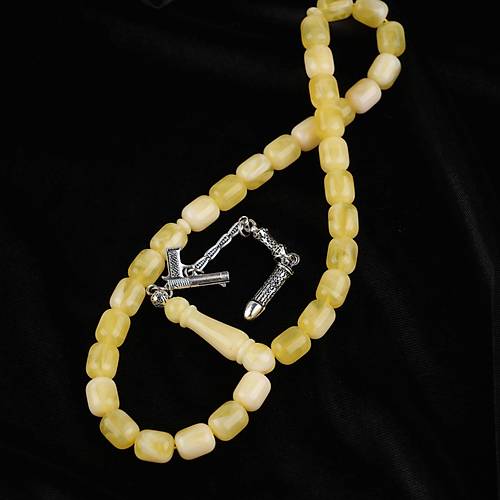 Beyrut Damla Alpaka P�sk�l F��� Kesim 10x11mm Tesbih