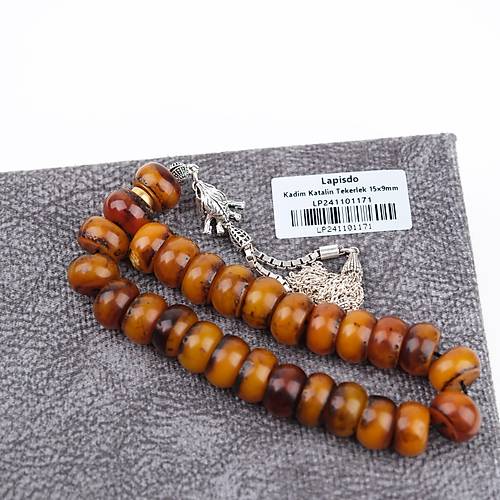 Kadim Katalin Eski Yap� El Boy Tekerlek Kesim15x9mm Tesbih