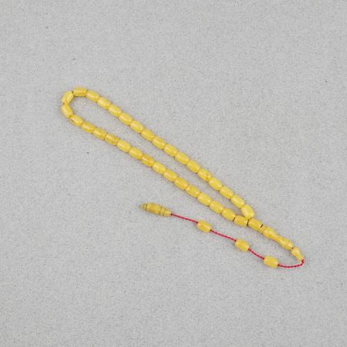 S�kma Kehribar Kaps�l Kesim Sistemli Bilek Boy 5x8mm Tesbih Sar�