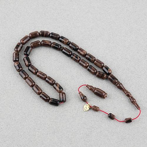 Kadim Katalin �ekoslovak Eski Obje Usta ��i �mzal� Kaps�l Kesim 7x11mm Tesbih