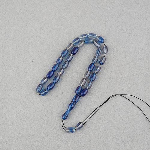 S�kma Kehribar Kaps�l Kesim 7x11mm Tesbih P�sk�ls�z