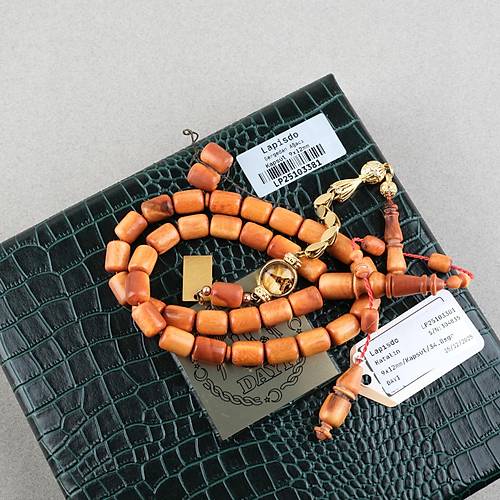 Gergedan A�ac� Usta ��i �mzal� De�i�en �mameli Kaps�l Kesim 9x12mm Tesbih