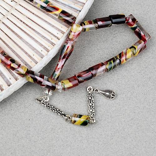 Arizona Katalin Alpaka P�sk�l Kesme Kesim 7x10mm Tesbih- Sedefli