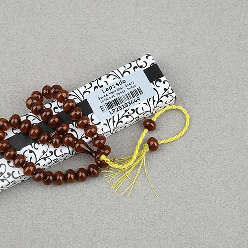 Omari S�kma Kehribar �stanbul Kesim Oturtma �mameli Bilek Boy Sistemli 7x9mm Tesbih