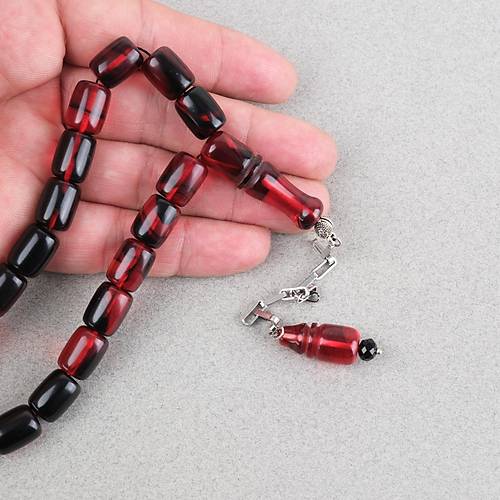 S�kma Kehribar P�sk�ll� Efe Boy Kaps�l Kesim 10x13mm Tesbih