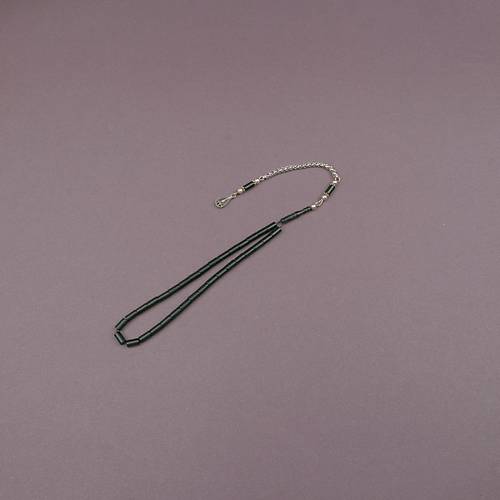 S�kma Kehribar Bilek Boy Kesme Kesim 4x7mm Sallama Tesbih Ye�il