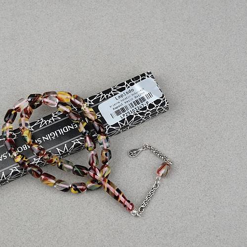 Arizona Katalin Alpaka P�sk�l Kaps�l Kesim 8x12mm Tesbih- Sedefli