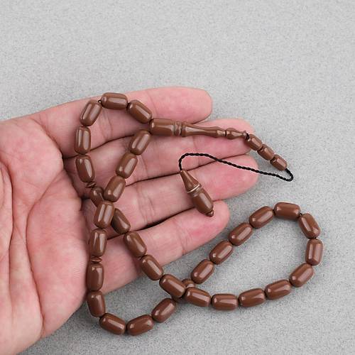 Katalin Eski Bowling Topu Obje Kaps�l Kesim 7x11mm Tebih -Kahverengi