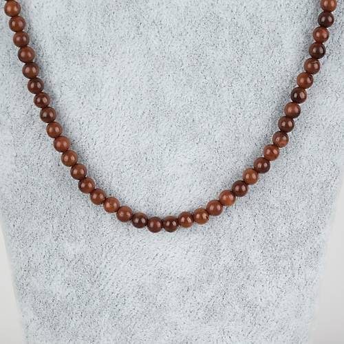 Kuka 5mm K�re Kolye 52cm/26cm - Kahverengi