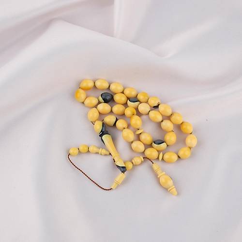 Bilardo Topu Obje Katalin Sar� Beyzi Kesim 7.5x10mm Tesbih